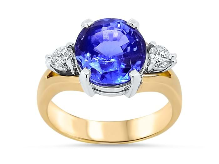 Tanzanite and Diamond Ring