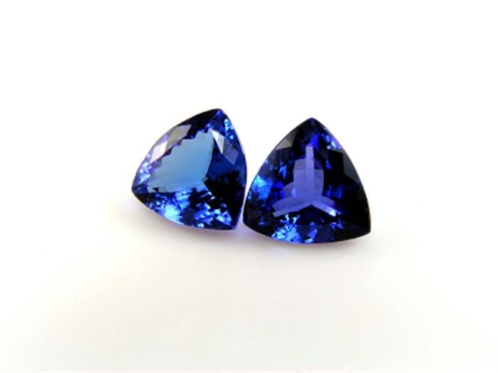 Trilliant Cut Tanzanites