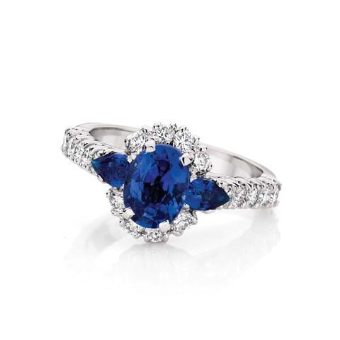 Sapphire and Diamond Ring